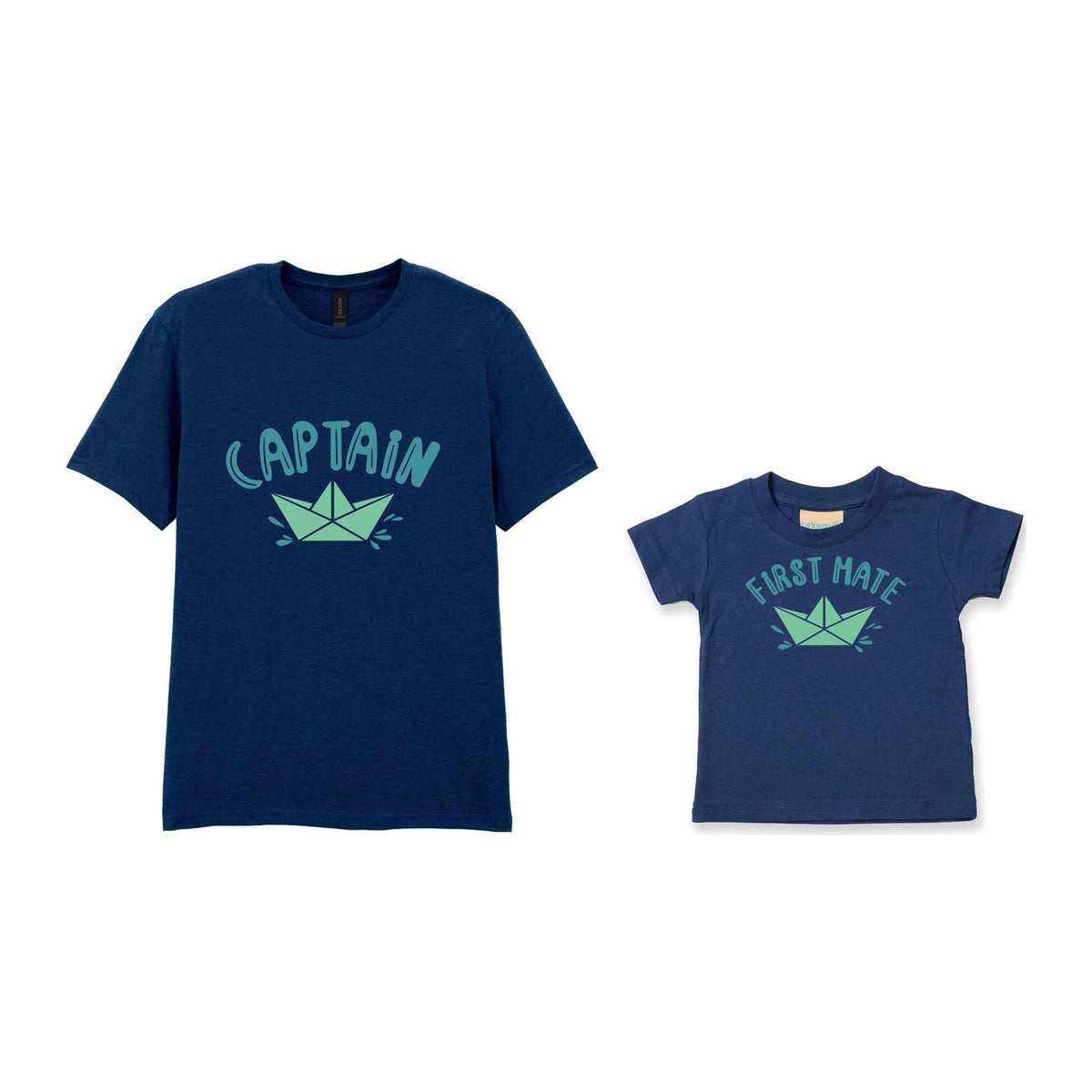 Captain & First Mate Matching Set – Adult and Baby Matching Outfits in Navy