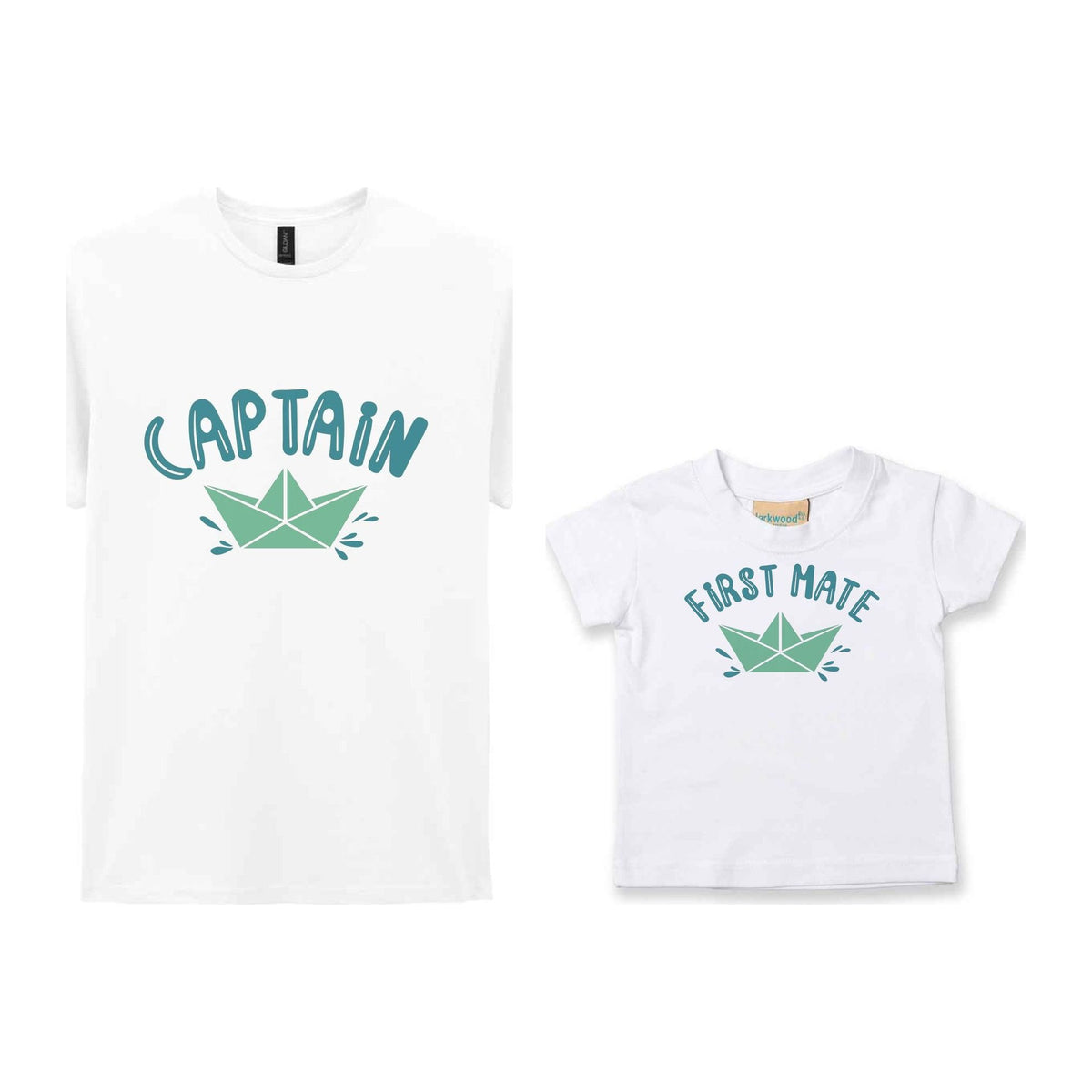 Captain & First Mate Matching Set – Adult and Baby Matching Outfits in White