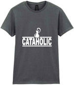 Cataholic t-shirt in charcoal