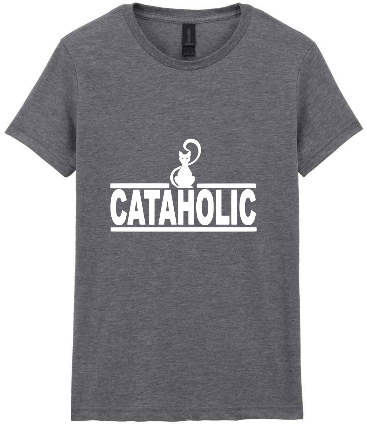Cataholic t-shirt in graphite heather