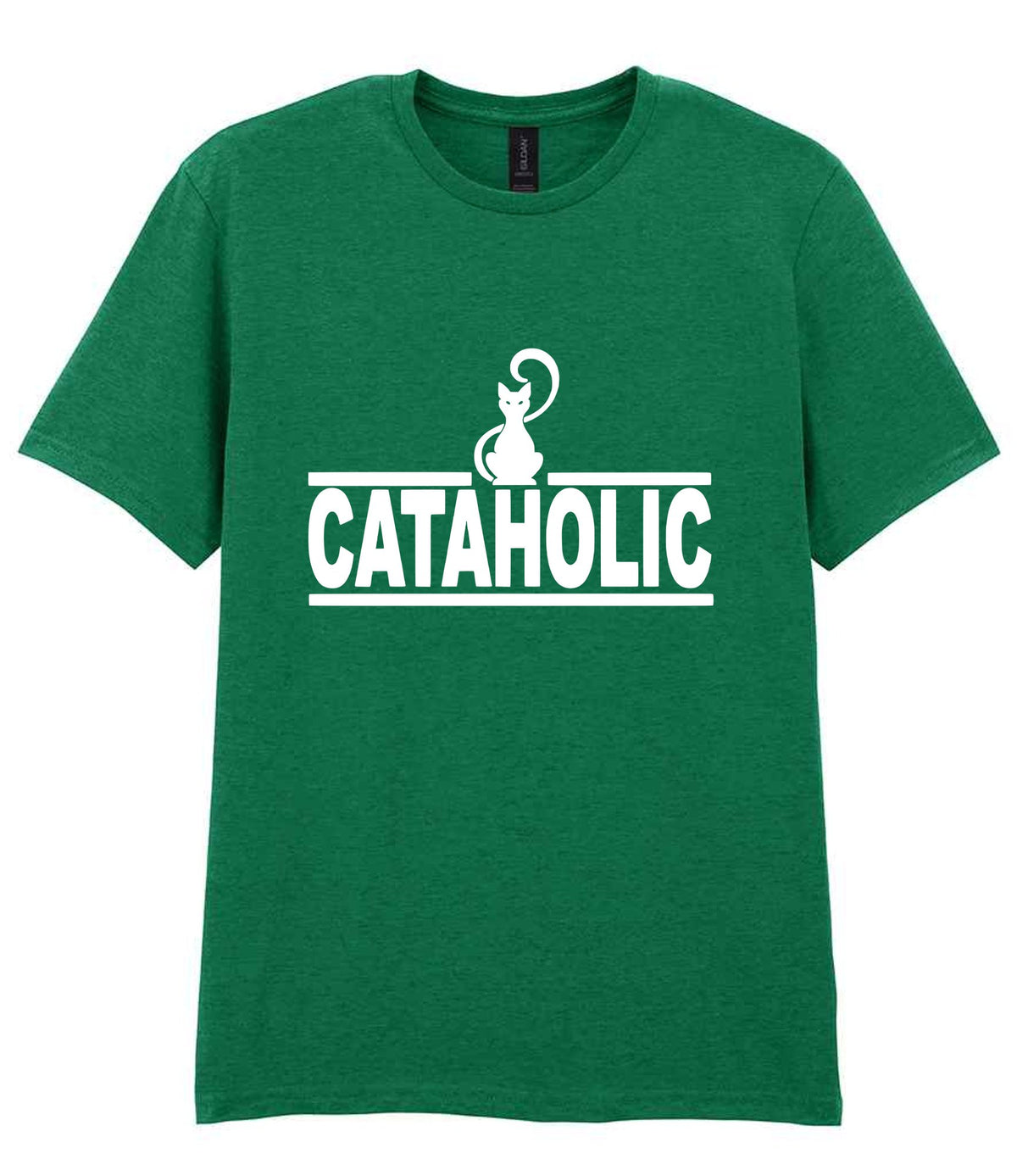 Cataholic t-shirt in kelly green