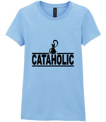 Cataholic t-shirt in light blue