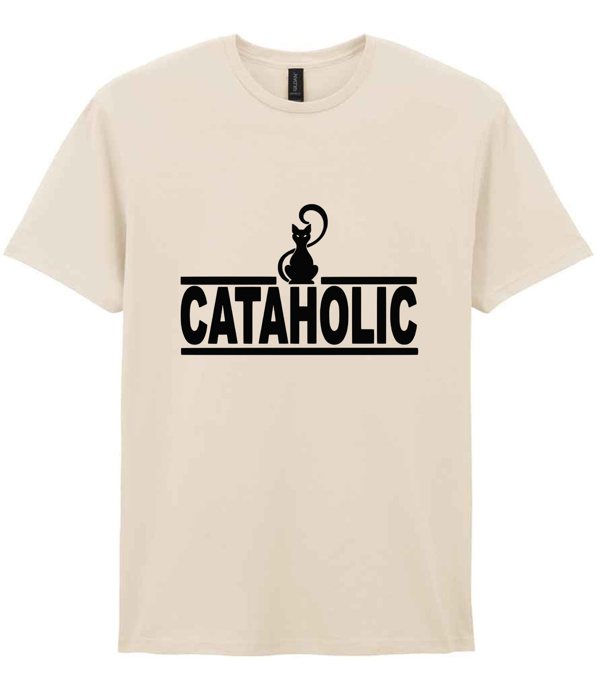 Cataholic t-shirt in natural