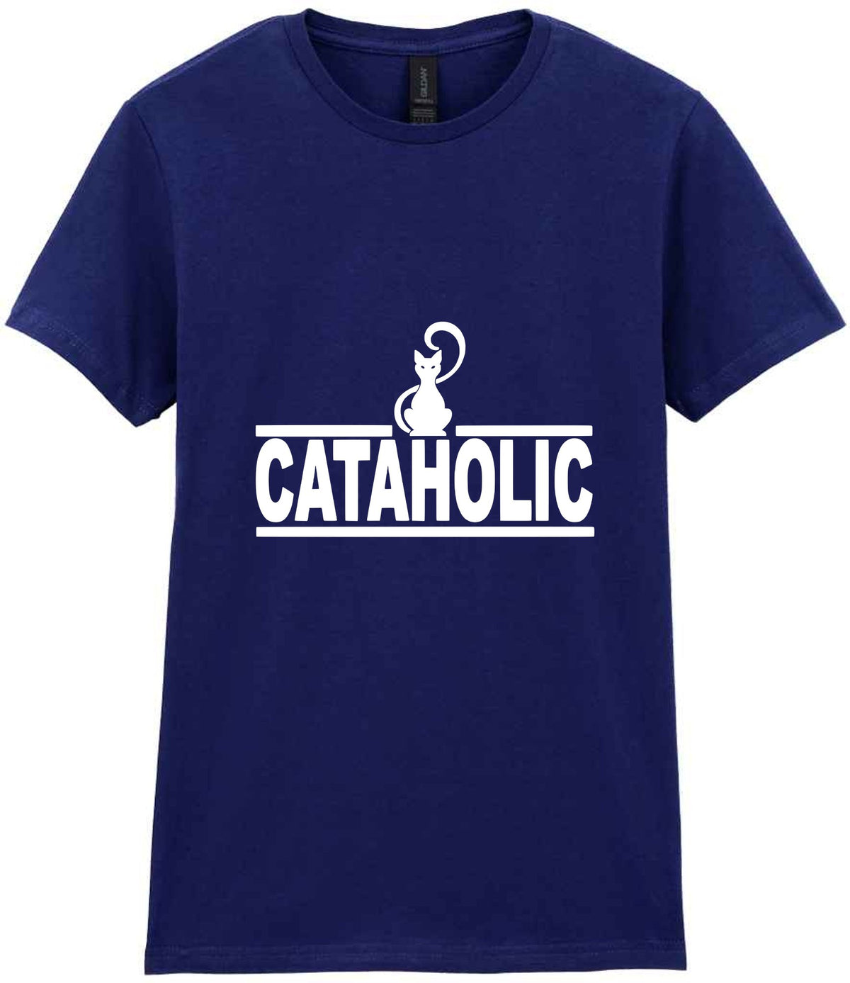 Cataholic t-shirt in navy