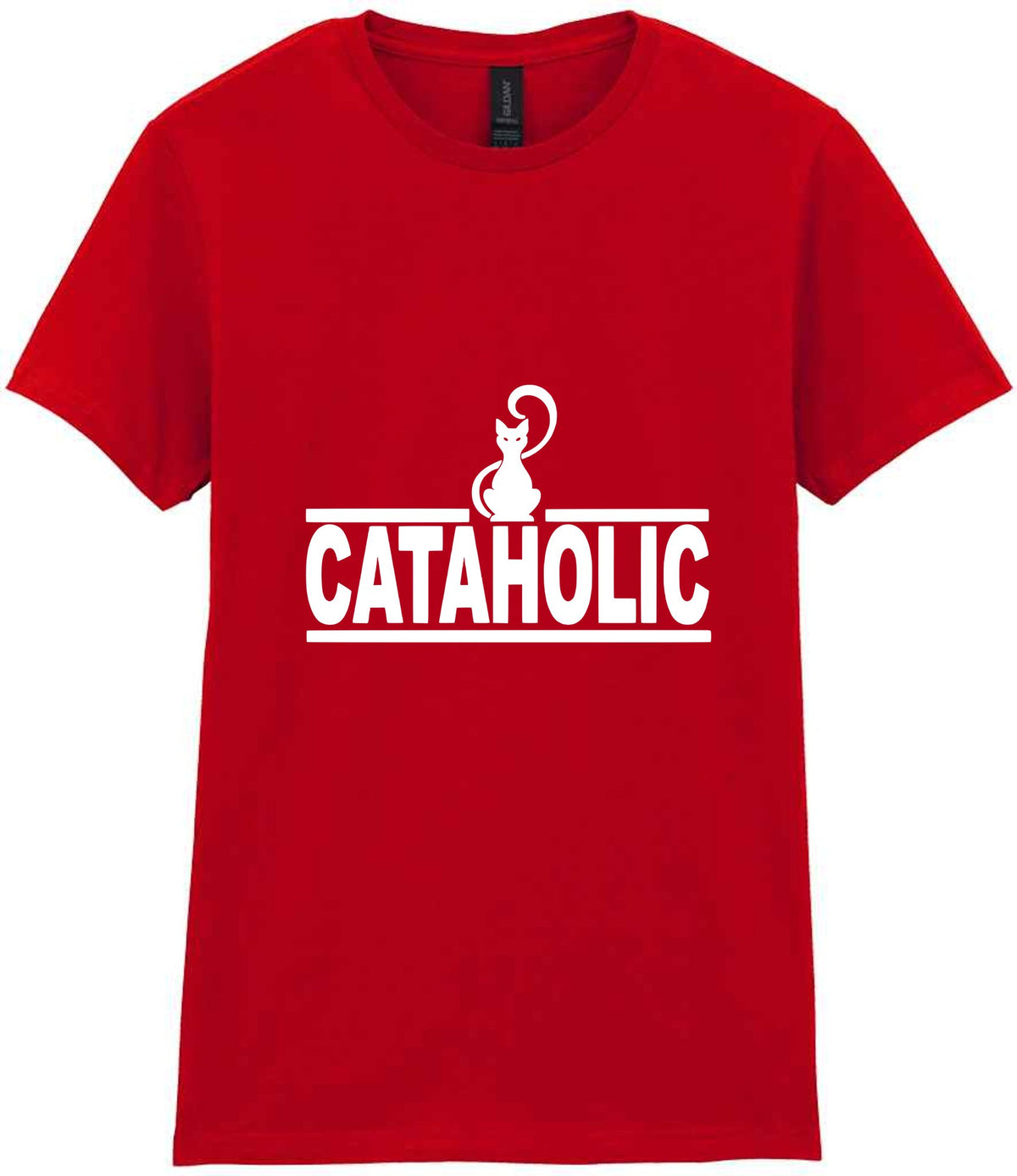 Cataholic t-shirt in red