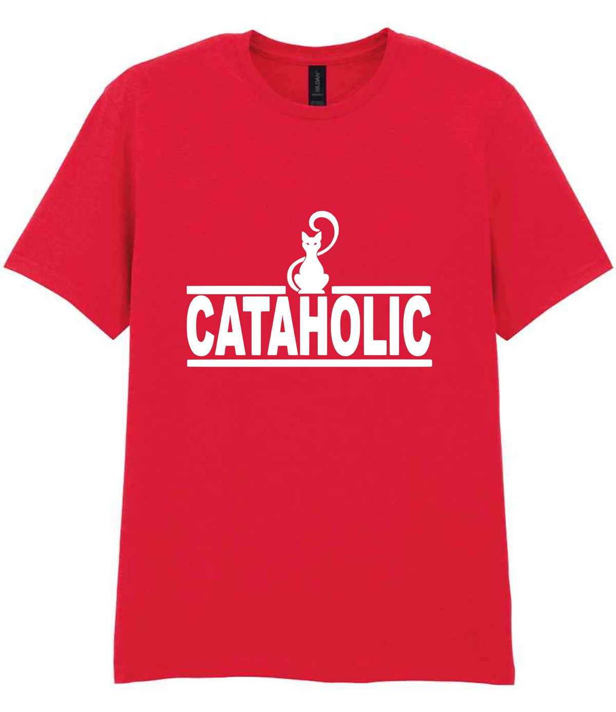 Cataholic t-shirt in red