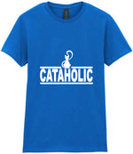 Cataholic t-shirt in royal blue