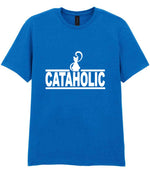 Cataholic t-shirt in royal blue