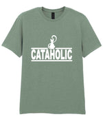 Cataholic t-shirt in sage