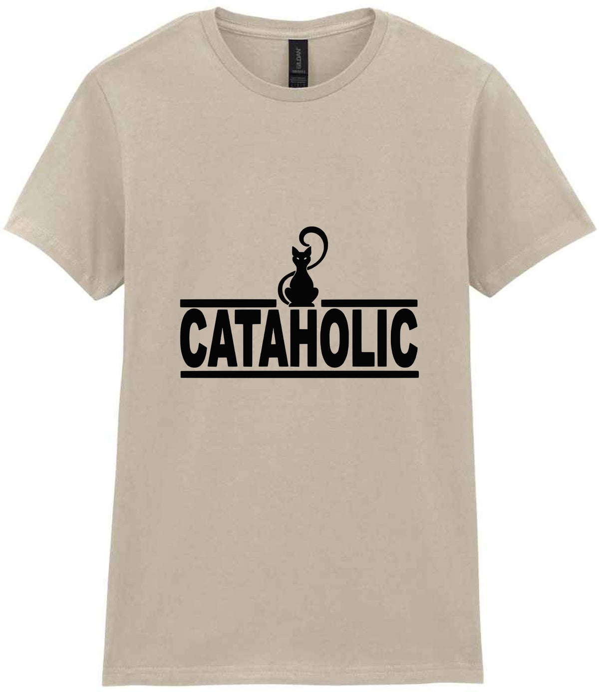 Cataholic t-shirt in sand