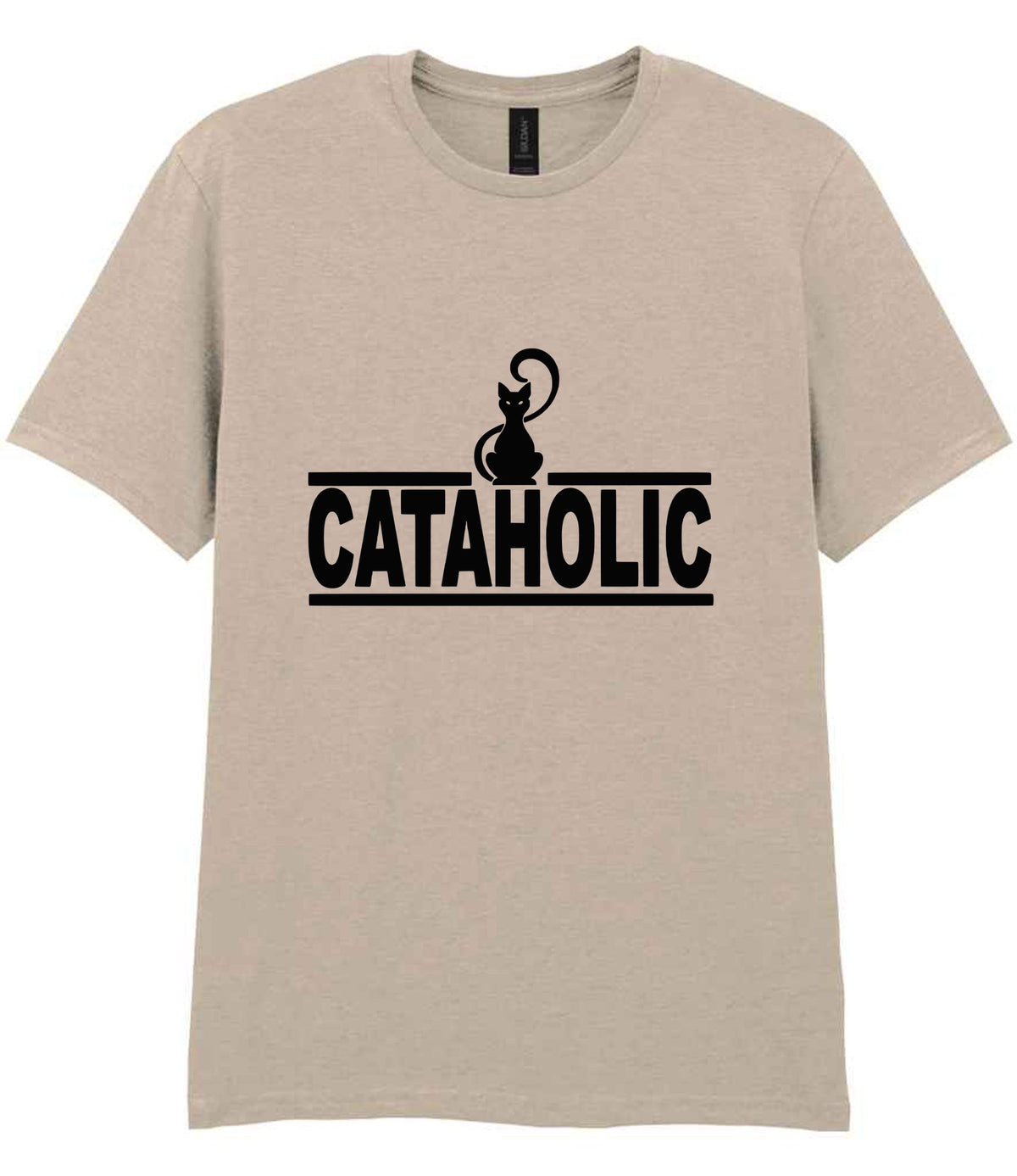Cataholic t-shirt in sand