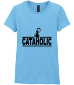 Cataholic t-shirt in sky blue