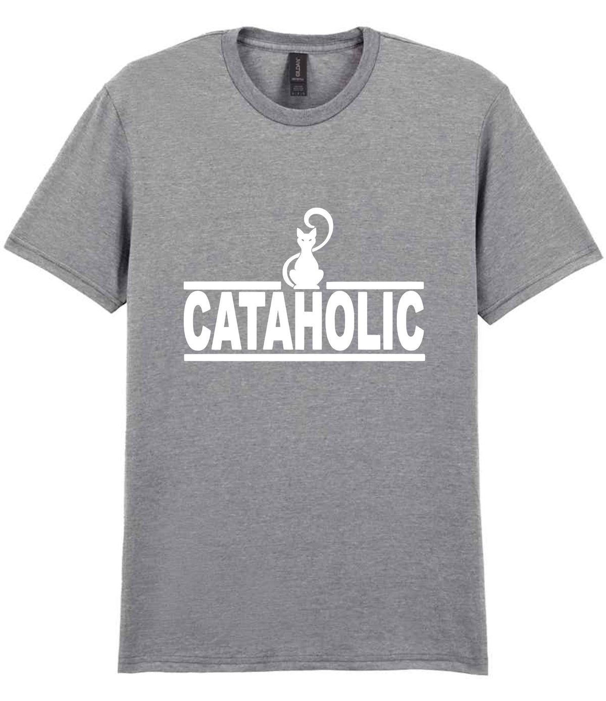 Cataholic t-shirt in sport grey