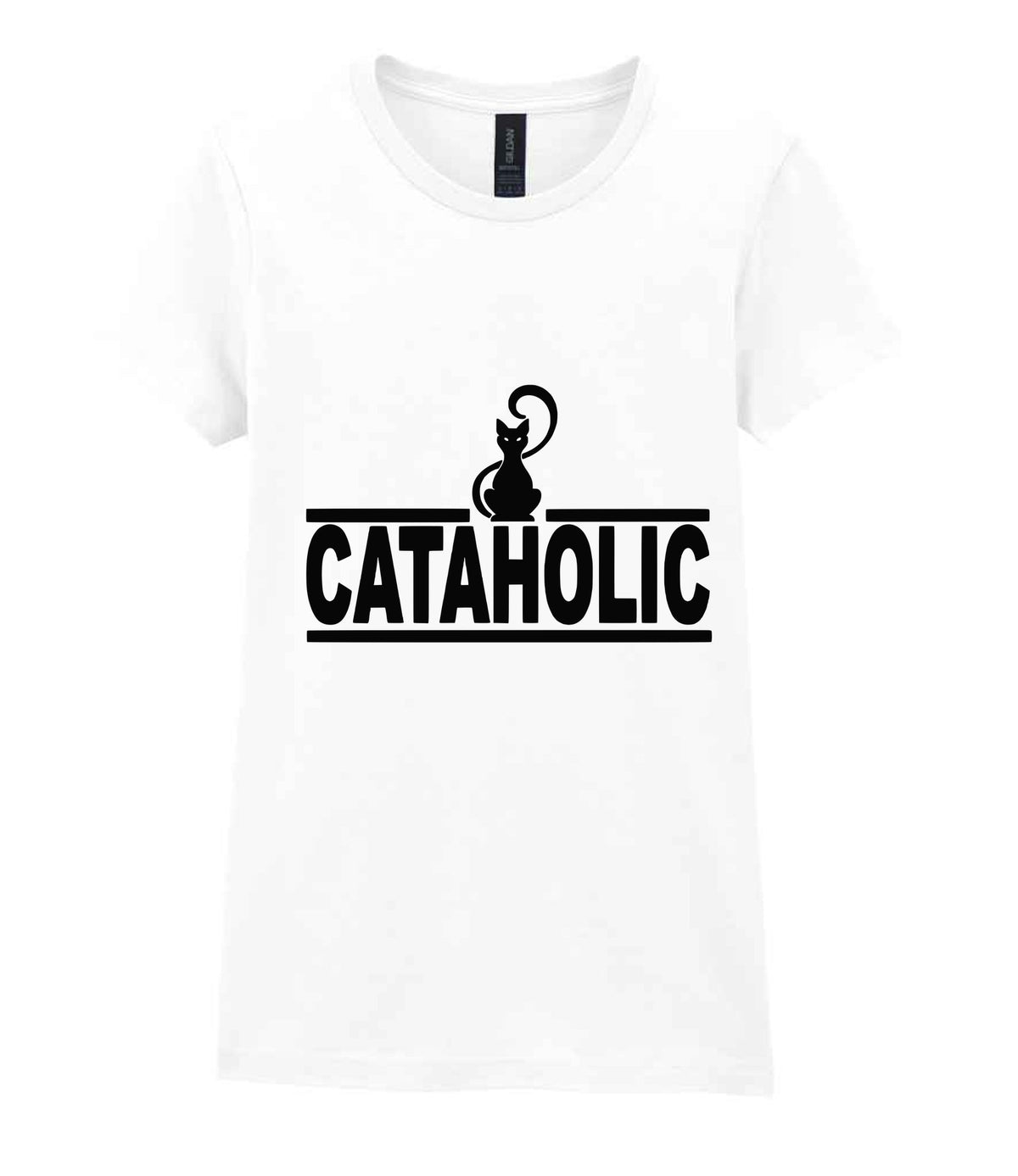 Cataholic t-shirt in white
