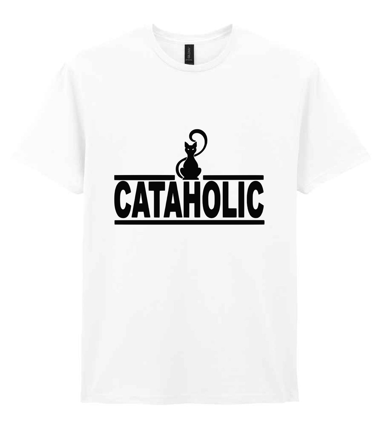 Cataholic t-shirt in white
