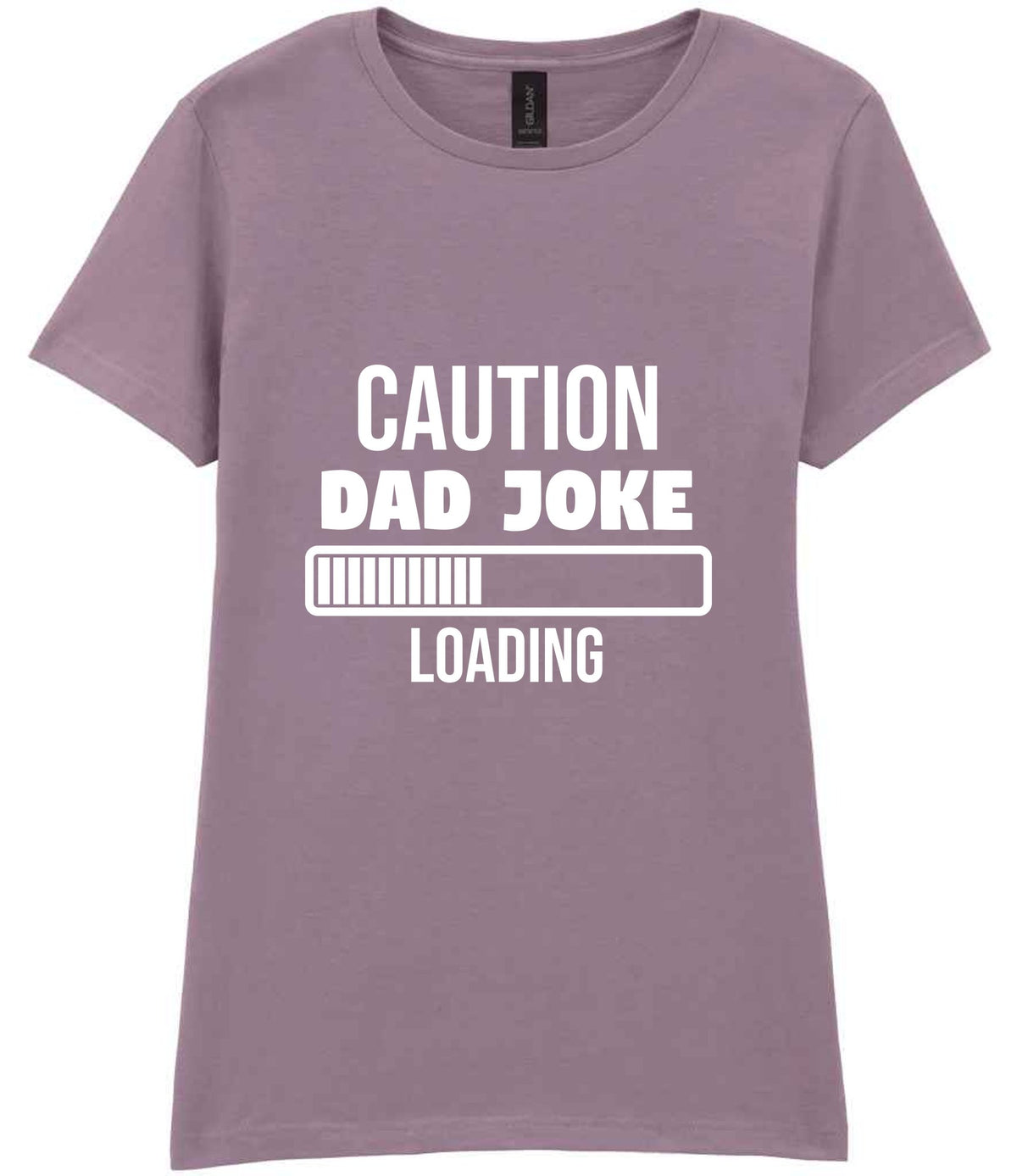 Caution Dad Joke Loading t-shirt in paragon