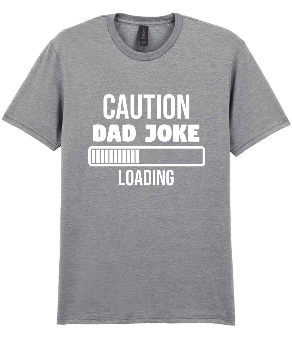 Caution Dad Joke Loading t-shirt in sport grey