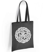 Celtic Knot Circle tote bag in charcoal