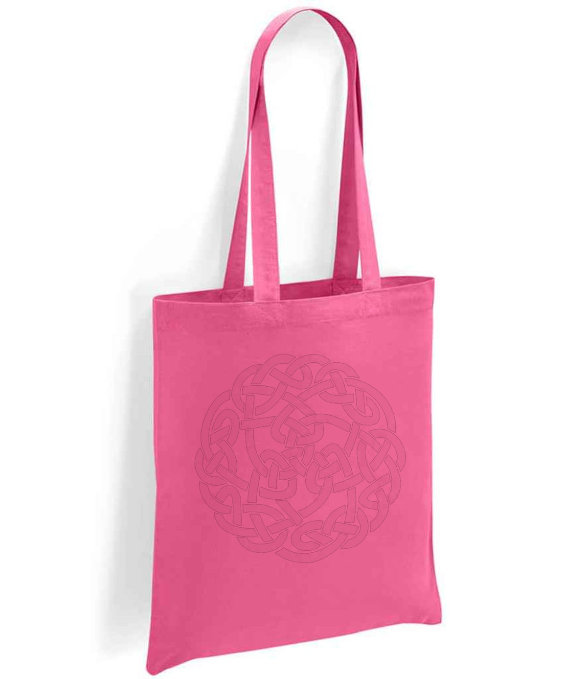 Celtic Knot Circle tote bag in fuchsia