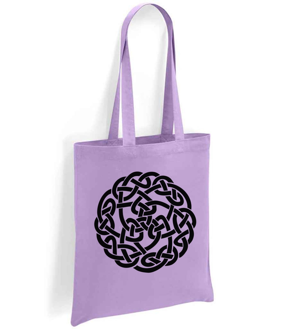 Celtic Knot Circle tote bag in lavender