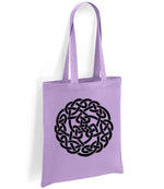 Celtic Knot Circle tote bag in lavender