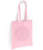 Celtic Knot Circle tote bag in light pink