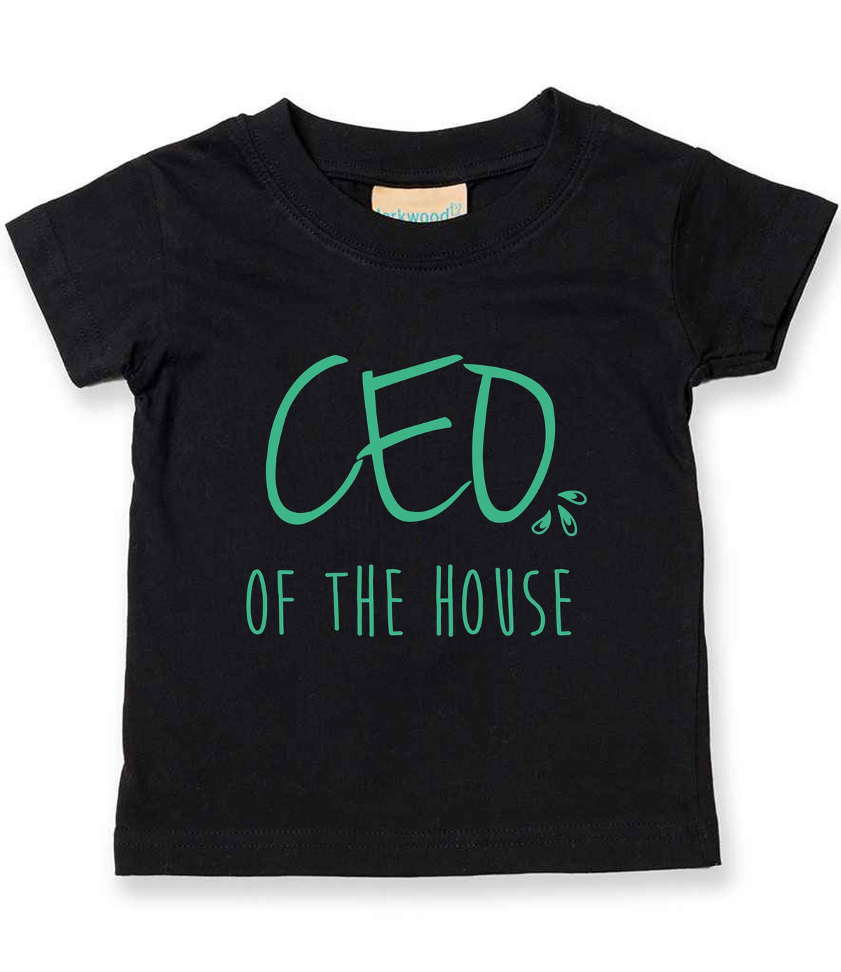 Ceo of the House – Baby T-Shirt in Black with Mint vinyl