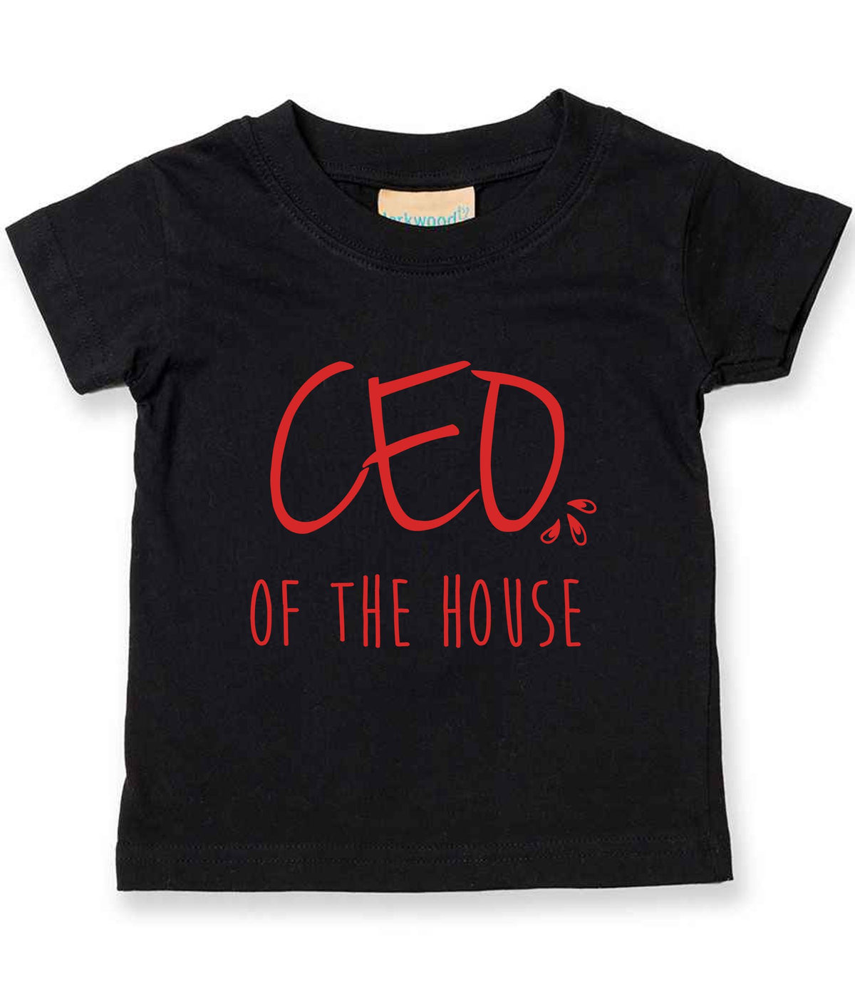 Ceo of the House – Baby T-Shirt in Black with Red vinyl