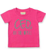 Ceo of the House – Baby T-Shirt in Fuchsia with Mint vinyl