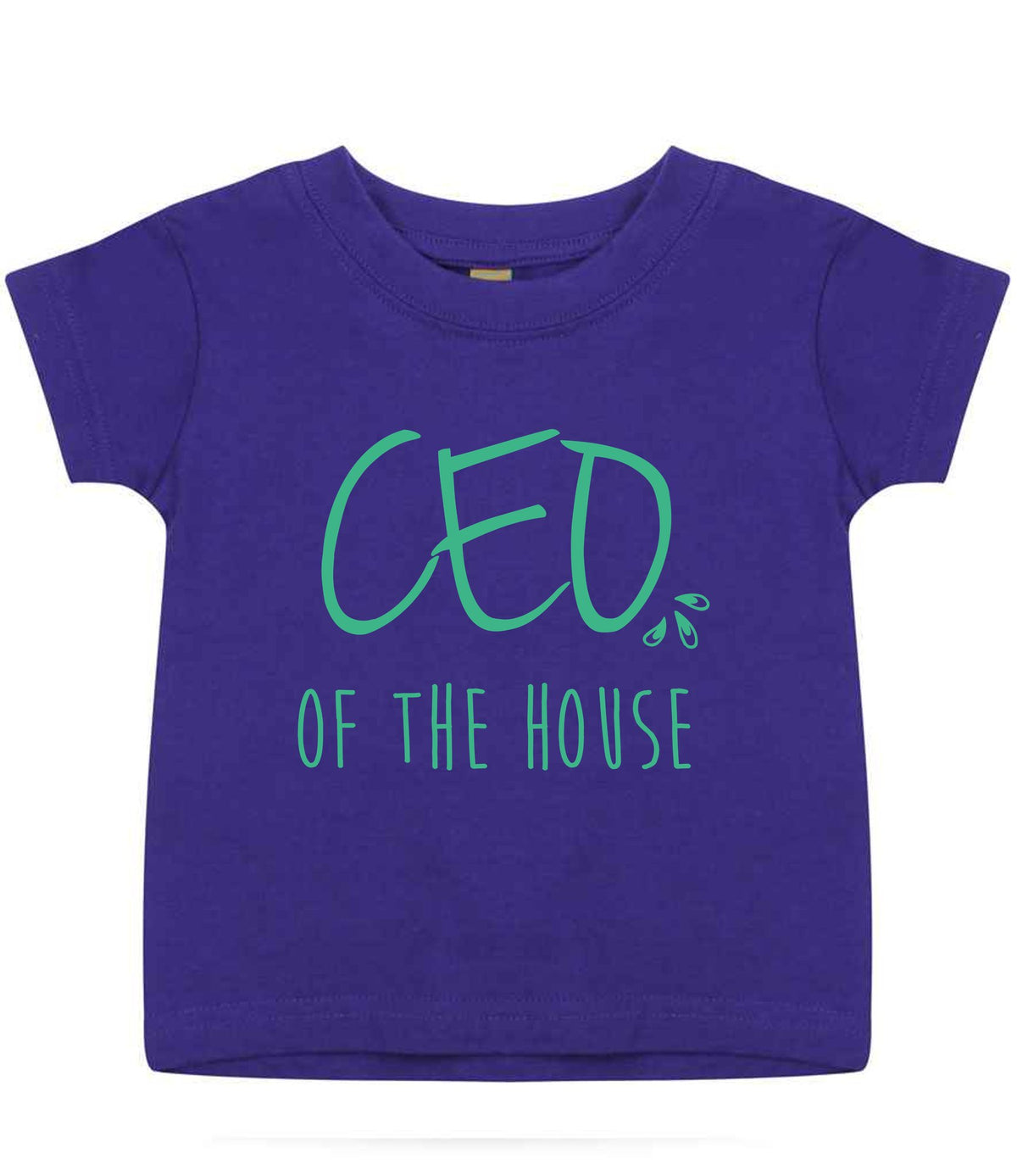 Ceo of the House – Baby T-Shirt in Purple with Mint vinyl