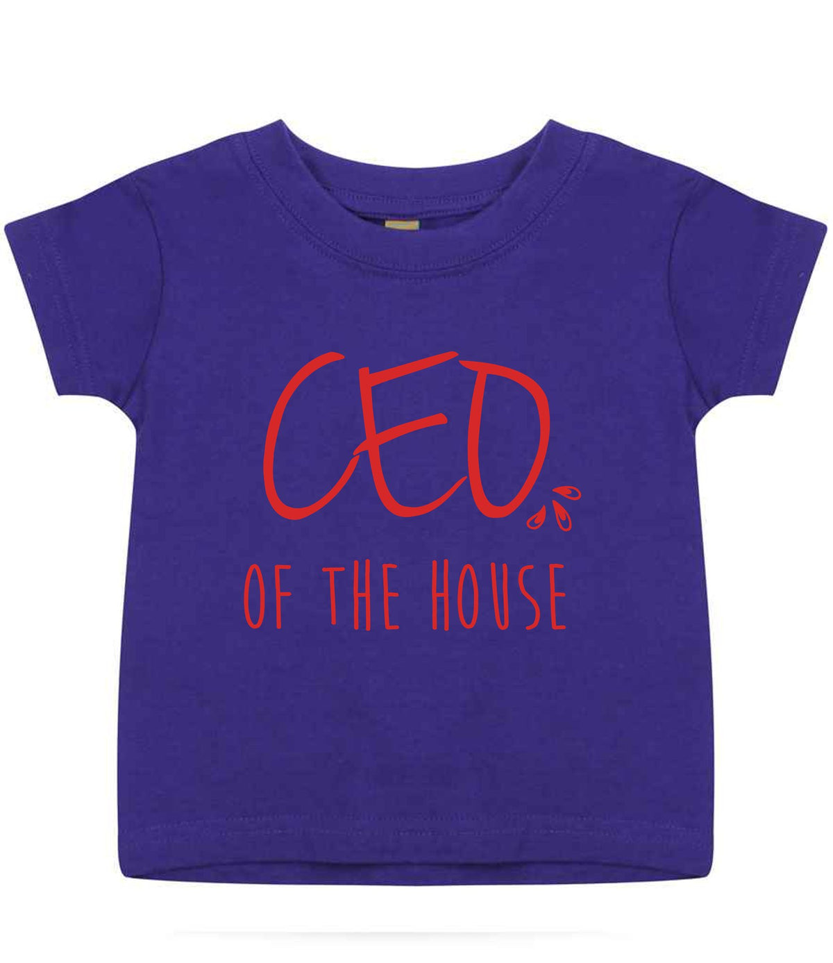 Ceo of the House – Baby T-Shirt in Purple with Red vinyl