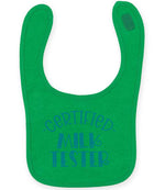 Certified Milk Tester – Larkwood Baby/Toddler Bib in Kelly Green with Teal vinyl