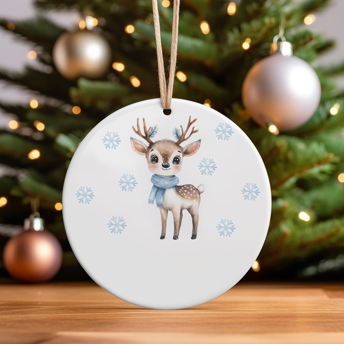 Christmas Decoration Deer ceramic hanging decoration in standard
