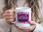 Coffee & Sarcasm Served Here standard mug in white