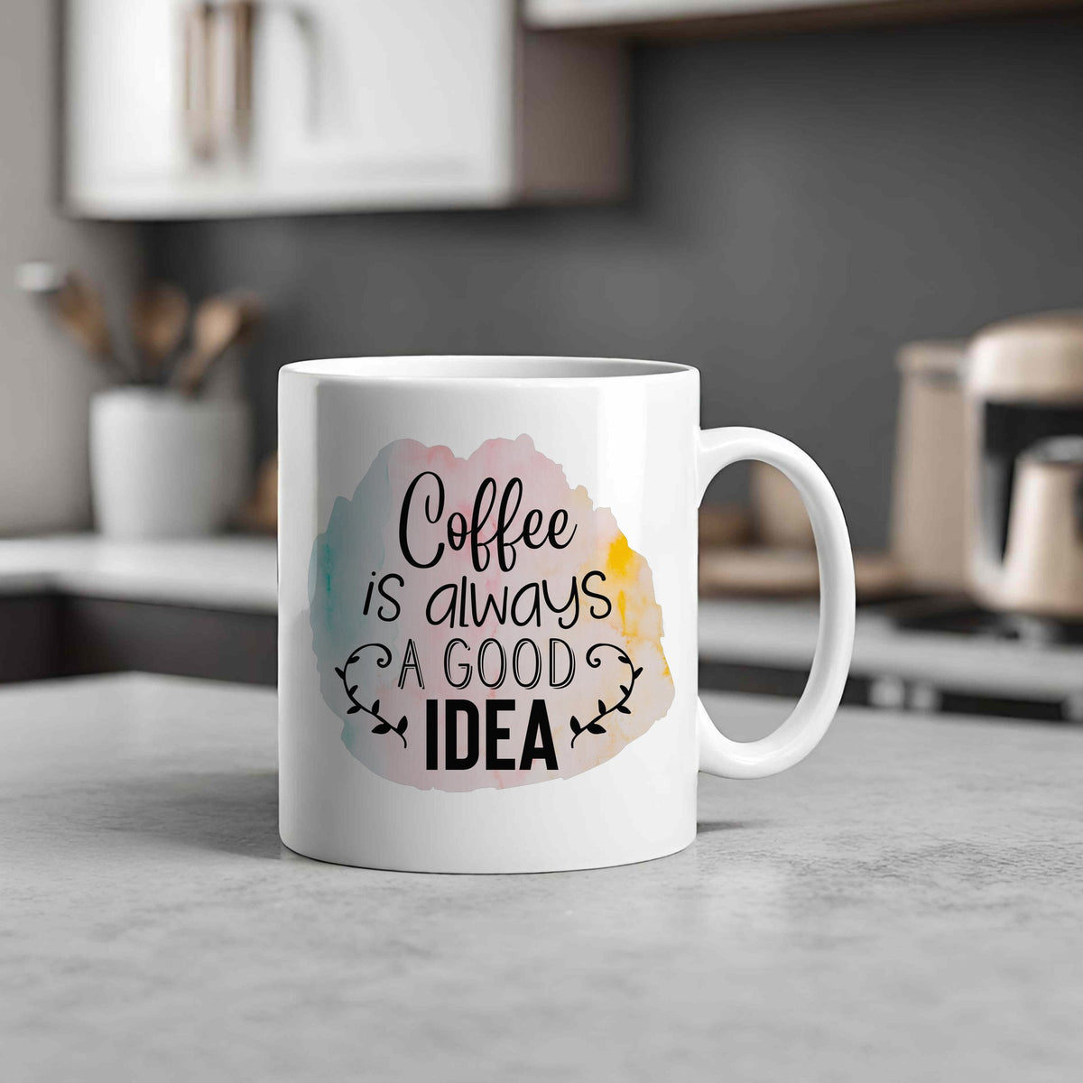 Coffee Is Always a GOOD IDEA standard mug in white