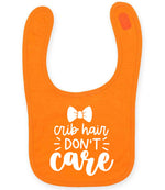 Crib Hair DON'T Care – Larkwood Baby/Toddler Bib in Orange