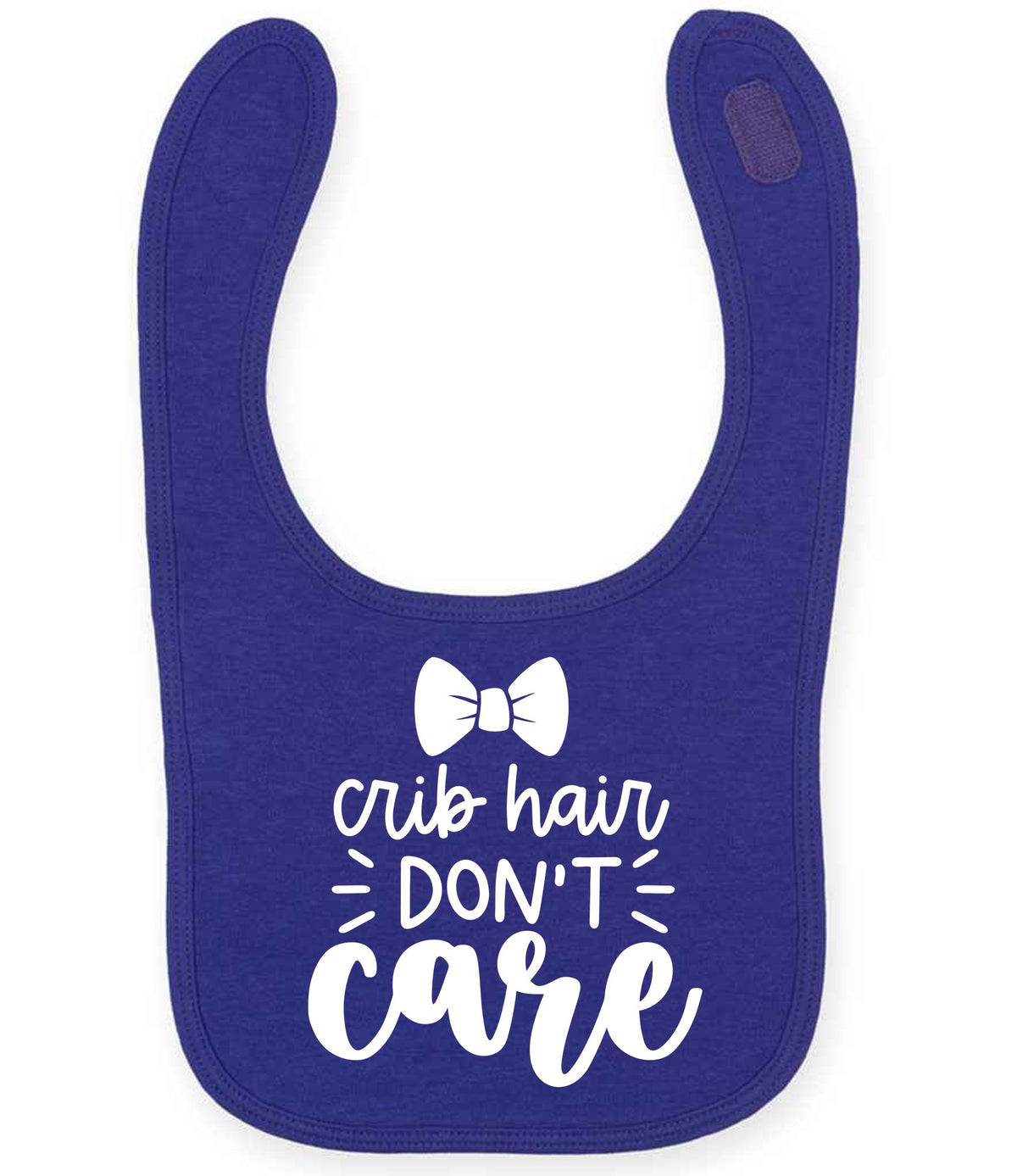 Crib Hair DON'T Care – Larkwood Baby/Toddler Bib in Purple