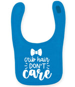 Crib Hair DON'T Care – Larkwood Baby/Toddler Bib in Sapphire Blue