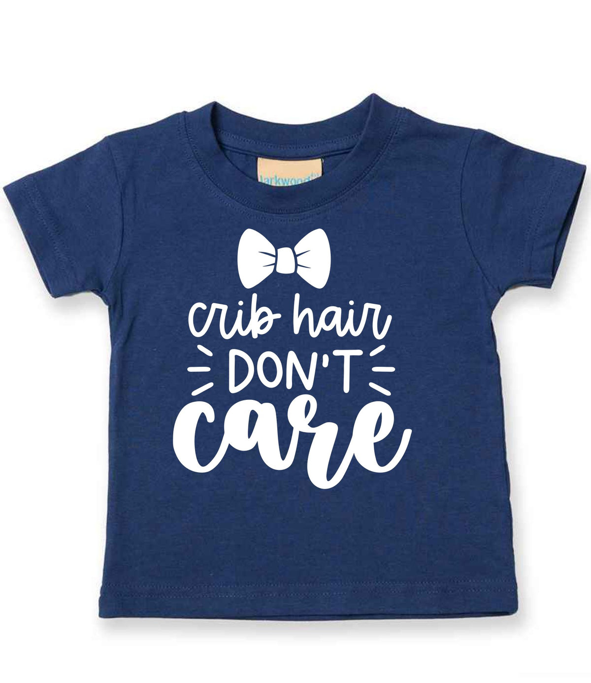 Crib Hair DON'T Care t-shirt in navy