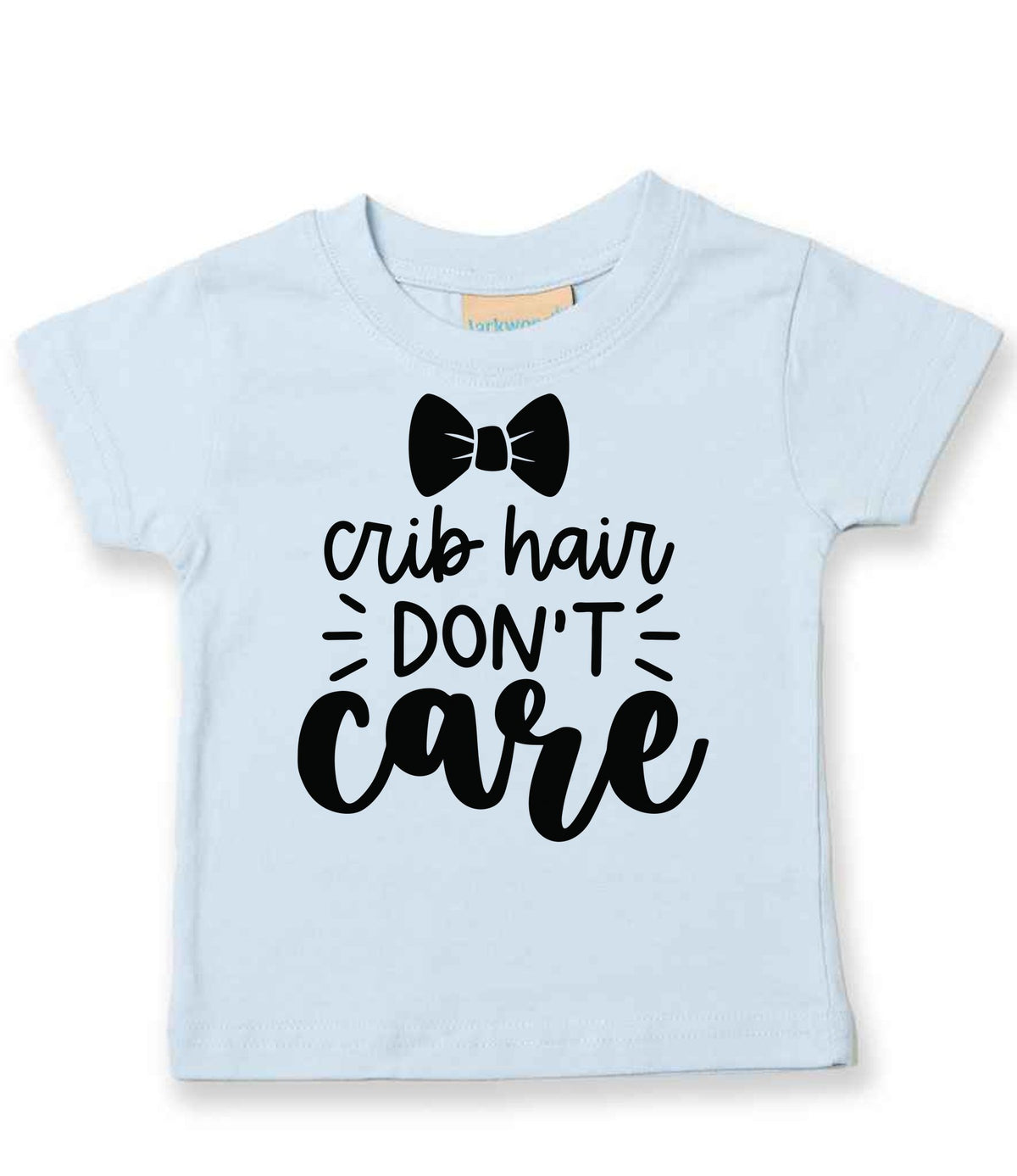 Crib Hair DON'T Care t-shirt in pale blue