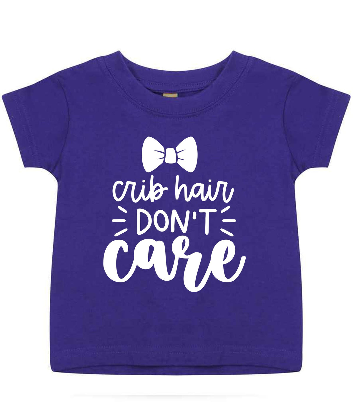 Crib Hair DON'T Care t-shirt in purple