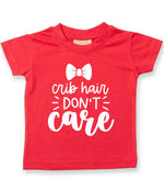 Crib Hair DON'T Care t-shirt in red