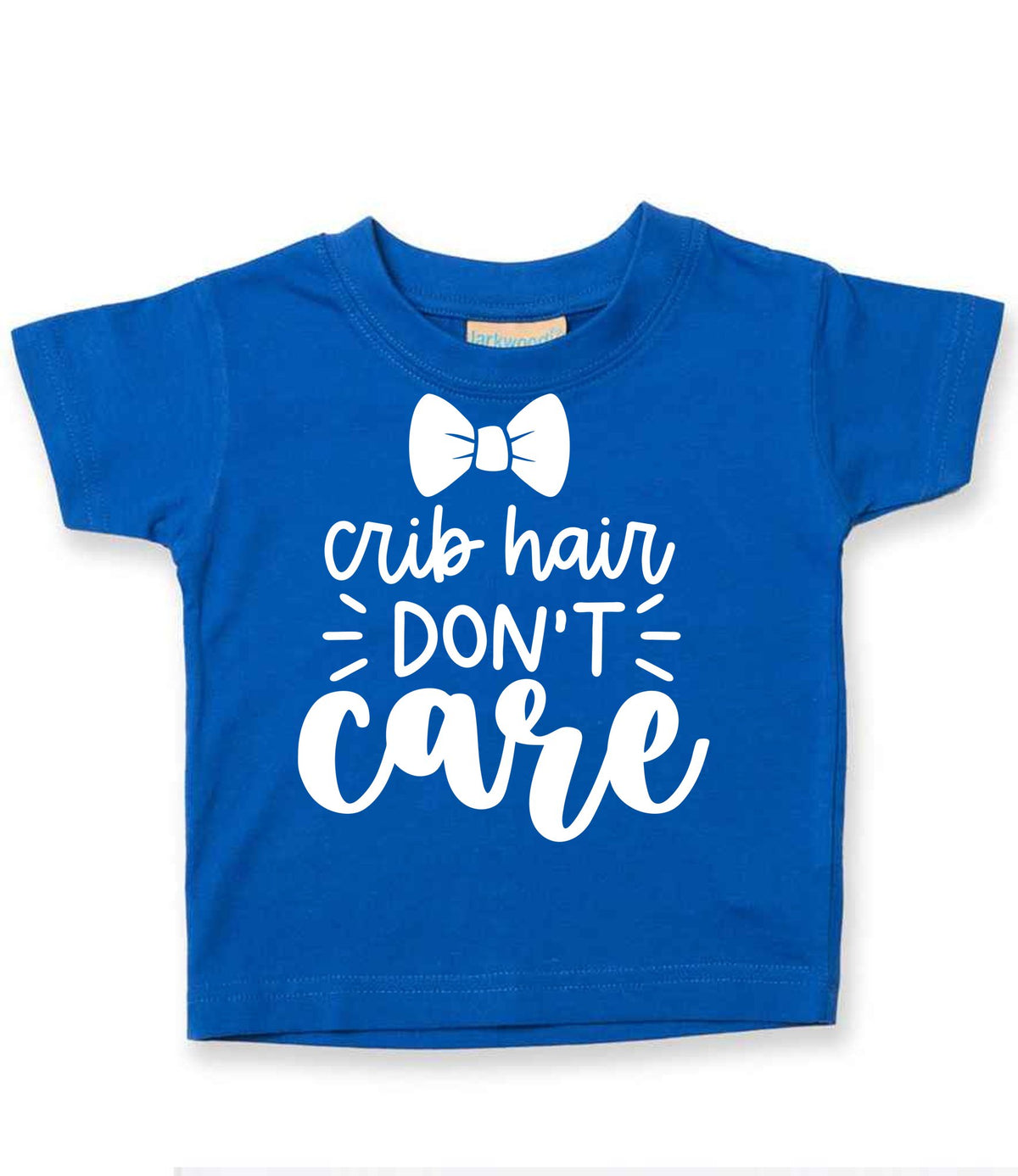 Crib Hair DON'T Care t-shirt in royal blue