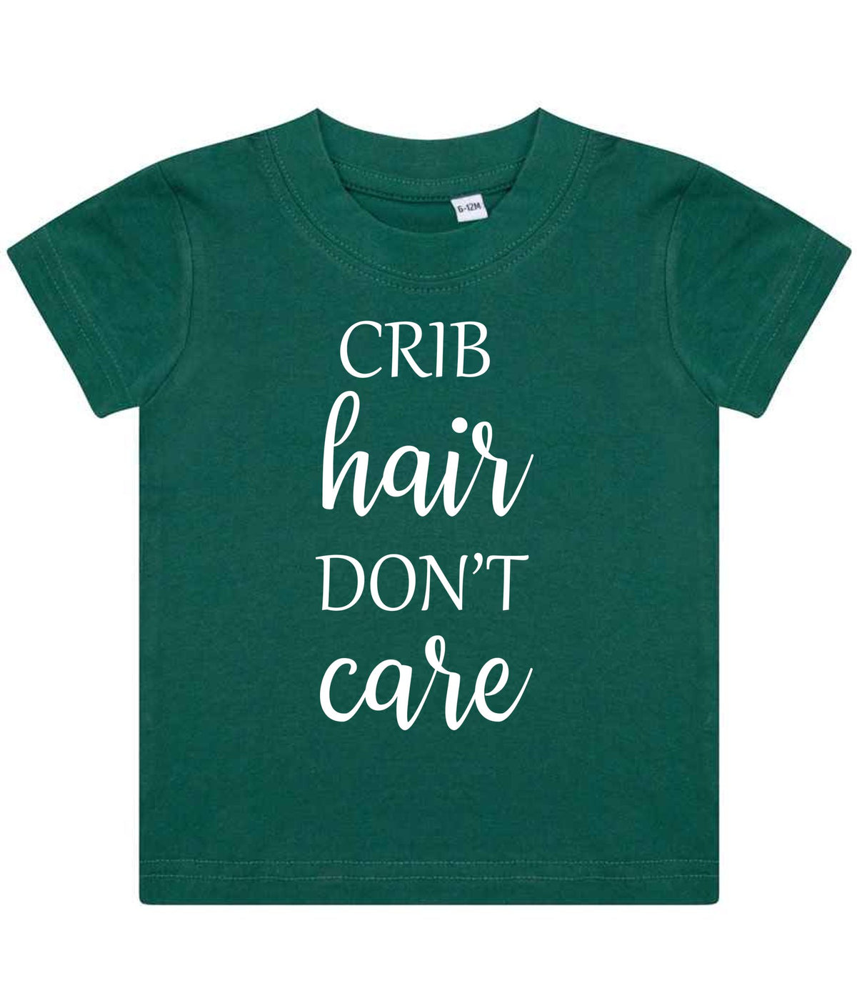 CRIB Hair DON'T Care t-shirt in bottle green