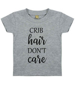 CRIB Hair DON'T Care t-shirt in heather grey