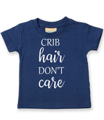 CRIB Hair DON'T Care t-shirt in navy