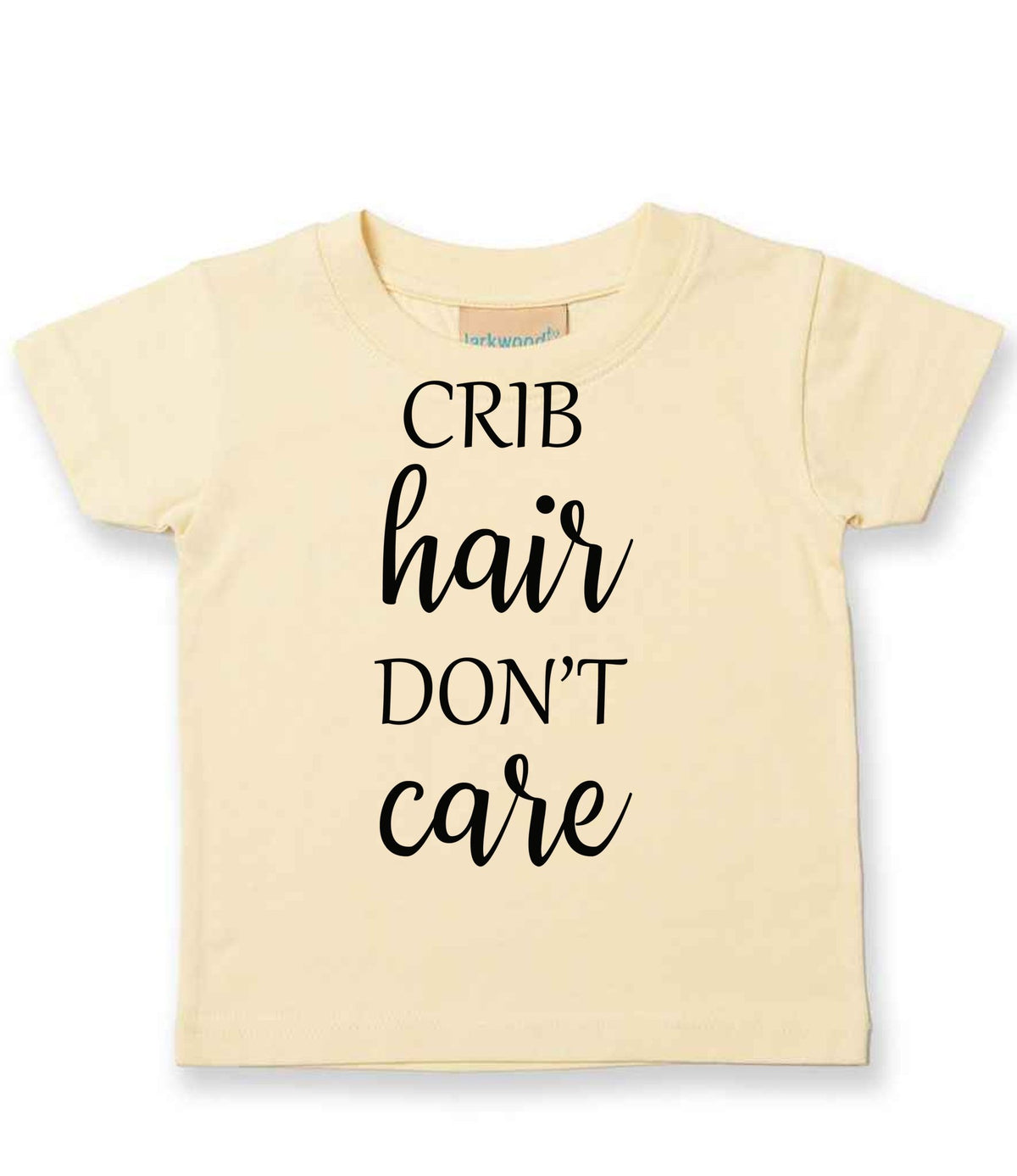 CRIB Hair DON'T Care t-shirt in pale yellow