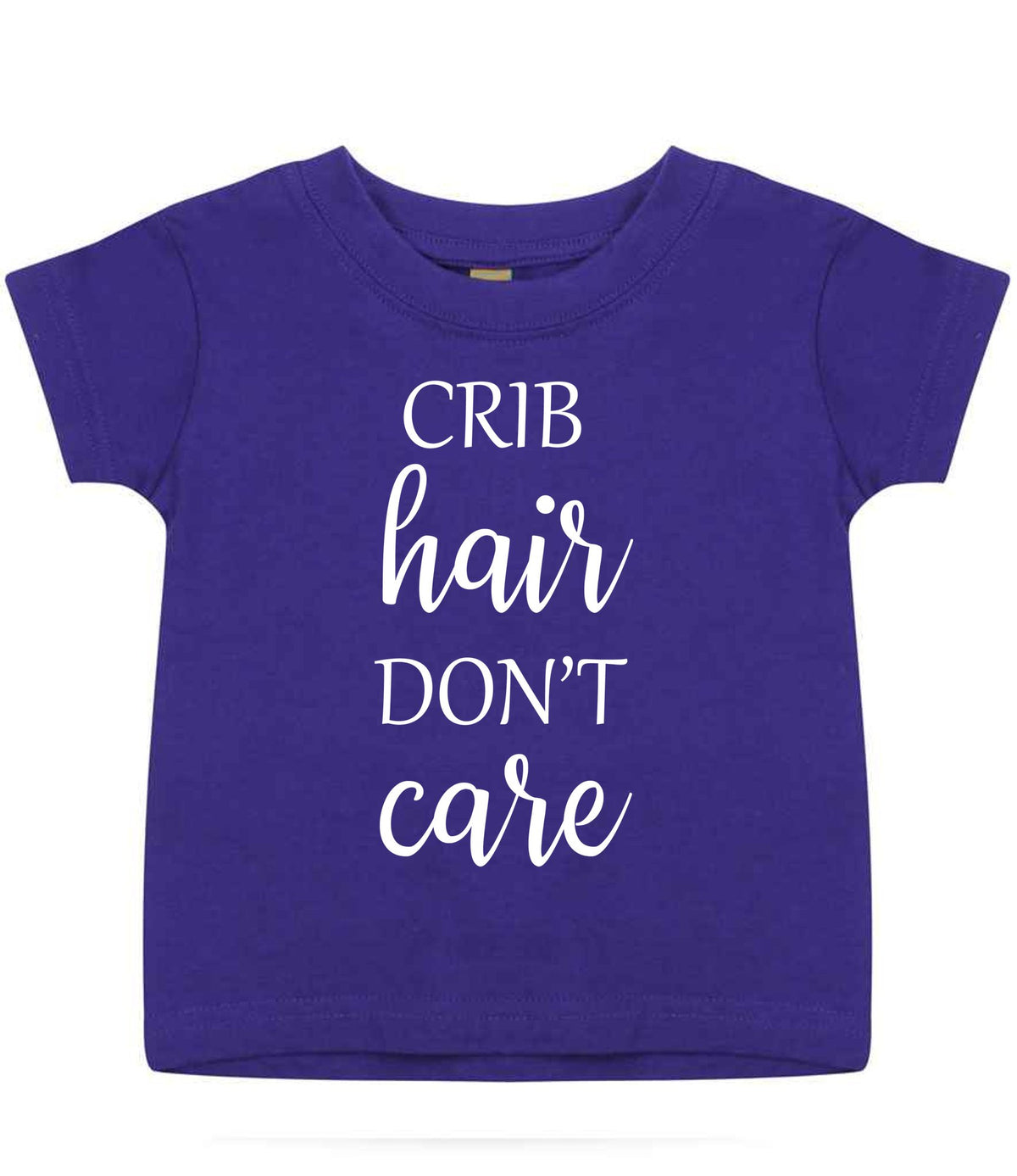 CRIB Hair DON'T Care t-shirt in purple
