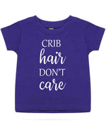 CRIB Hair DON'T Care t-shirt in purple