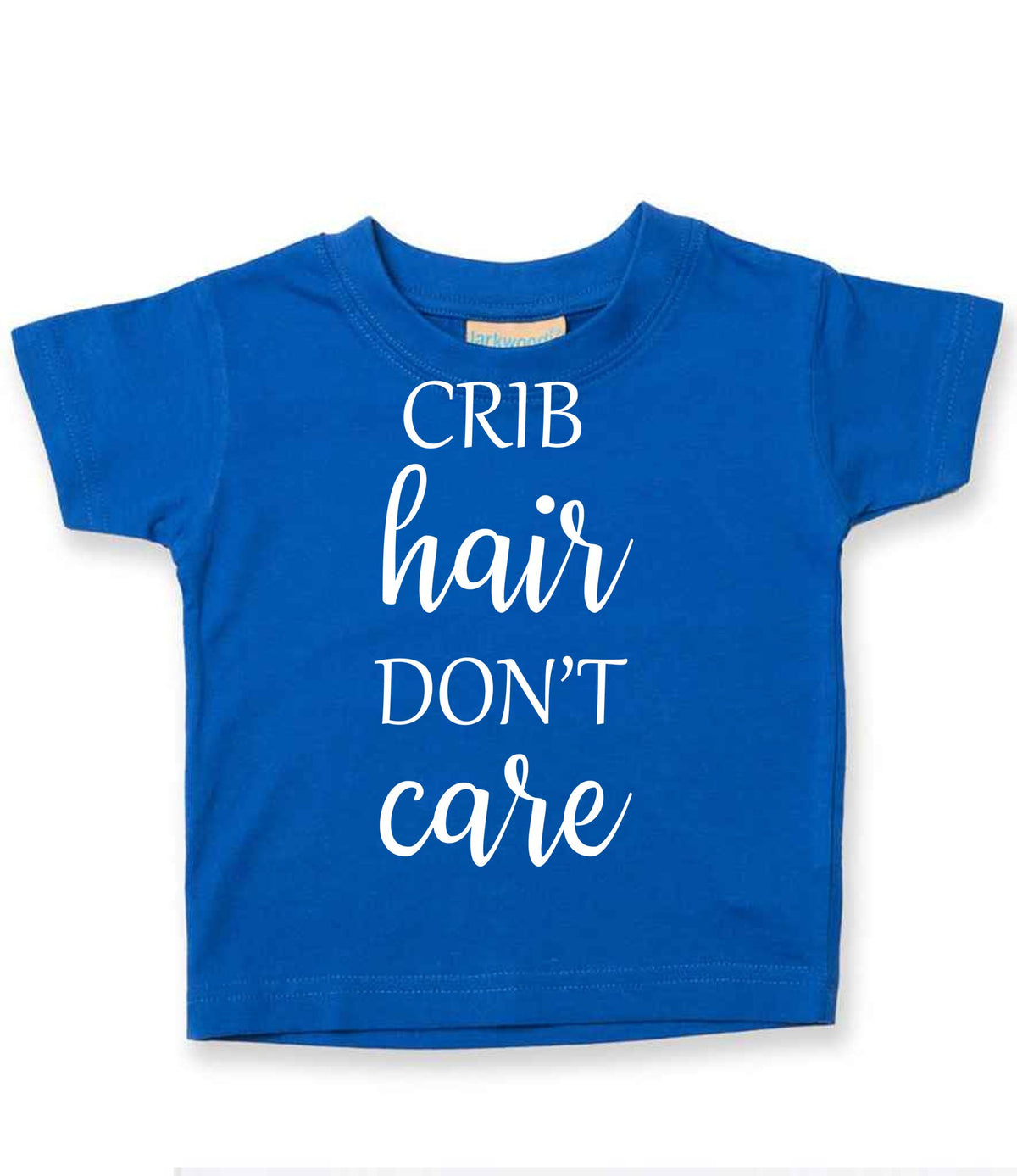 CRIB Hair DON'T Care t-shirt in royal blue